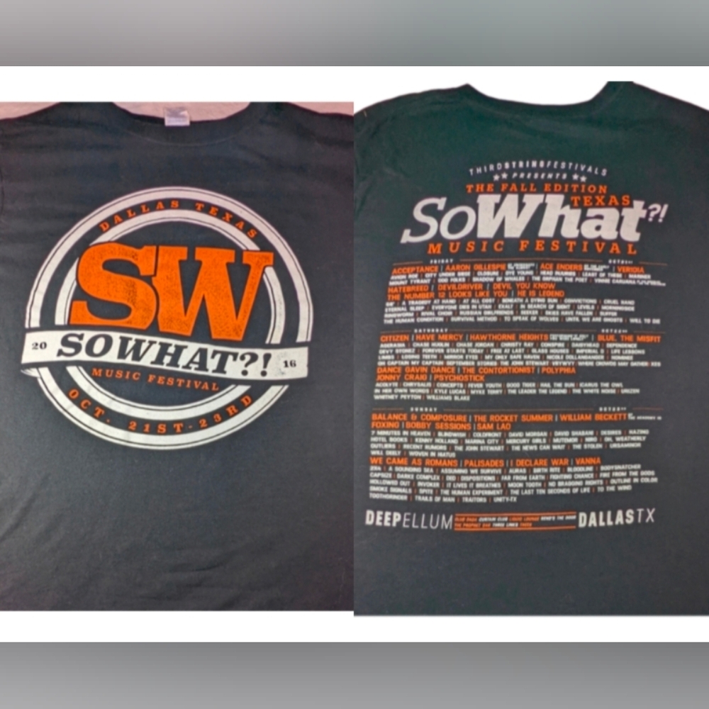 So What? 2016 Vintage Tee Music Festival Acceptance, We Came As Romans Large